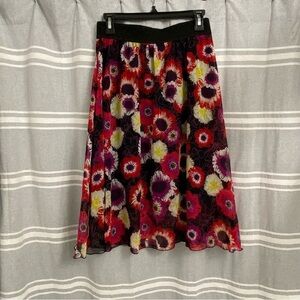 LULAROE / Lola Floral Print Skirt Size S